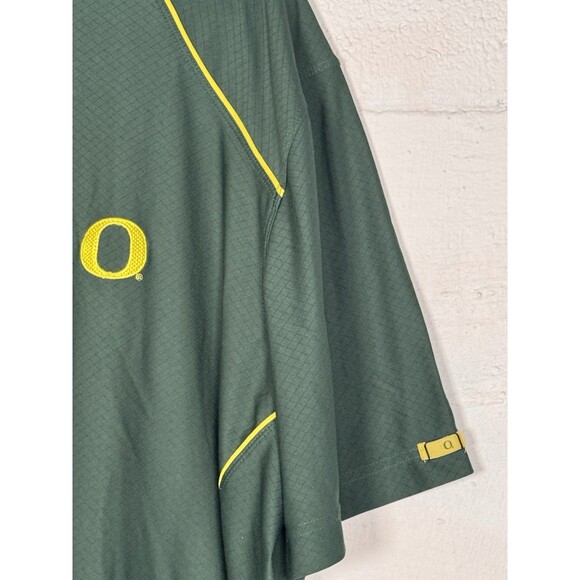 Nike Dri-FIT Oregon Ducks Polo Shirt XXL Green Yellow Track Team Gear Vintage - Picture 7 of 15